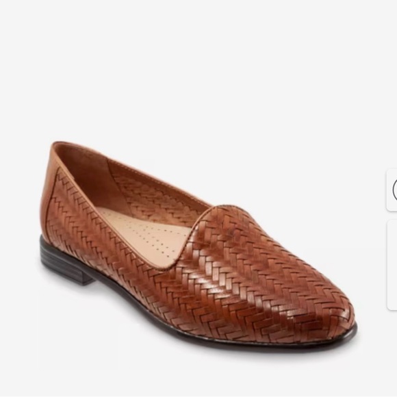 Trotters Shoes - Trotters Liz III Brown Woven Leather Slip-On Women’s Size 8 Narrow